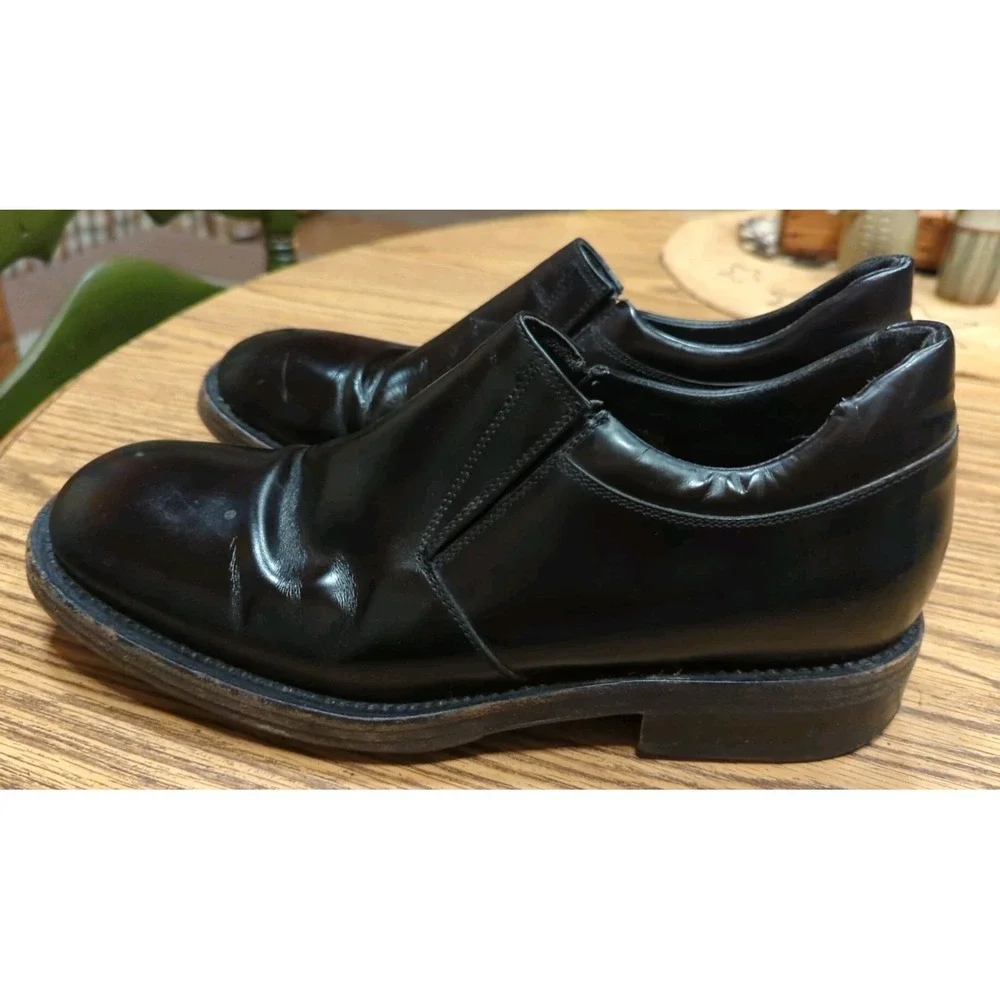 Roberto Botticelli Mens Casual Dress Shoes Size 9.5‎ Black Leather Made in Italy